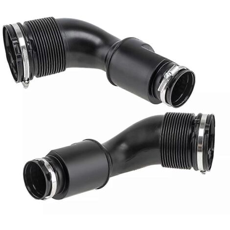 Tuyau d'admission d'air moteur gauche et droit pour Audi A8 D4 S8 (noir) (1/5)