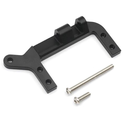 Support de servo d'essieu en aluminium noir pour voiture RC (1/5)