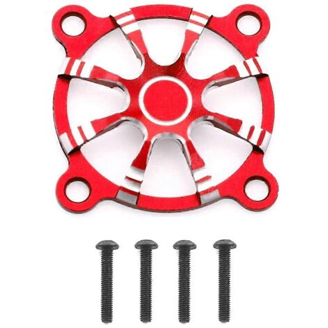 Grille de ventilation en alliage d'aluminium 30 x 30 mm pour moteur RC (rouge) (1/5)