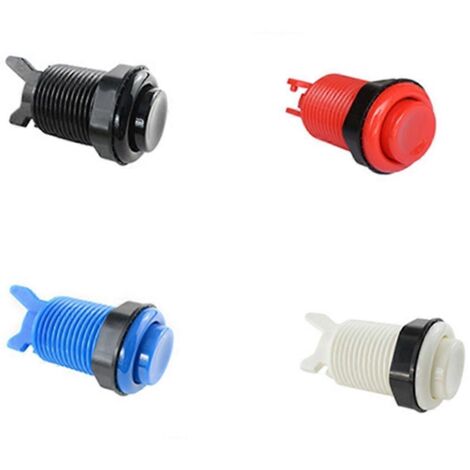 Bouton-poussoir, écrou de 28 mm pour borne d'arcade américaine DWhite (1/5)