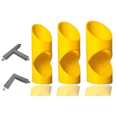 Outil de coupe pour tuyaux en mousse, guide de coupe pour isolation de tuyaux, jaune (1/5)