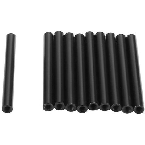 10 tiges d'entretoise rondes en aluminium noir M2.5x40-D4MM (1/5)