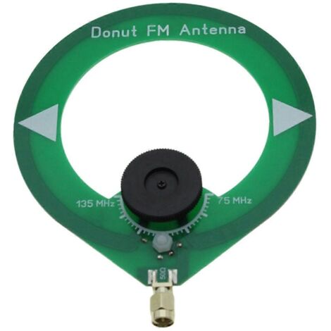 Antenne FM annulaire 75-135 MHz, interface SMA mâle, verte (1/5)