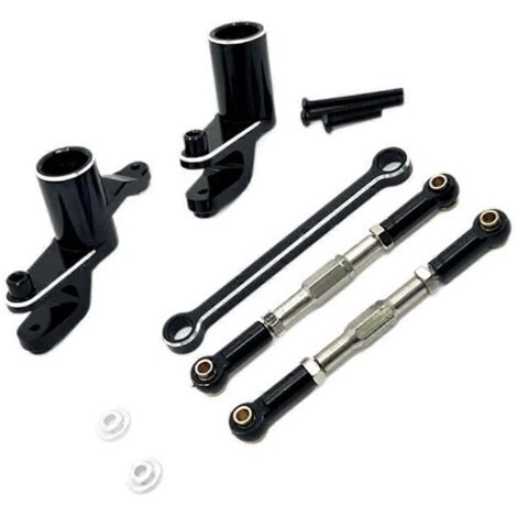 Kit de direction amélioré pour voiture RC 1/12 (tige de traction) noir (1/5)