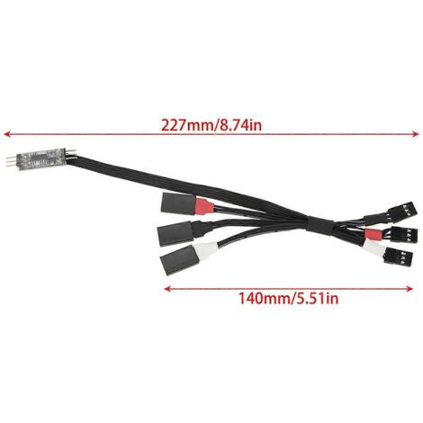 Kit de câble de commande servo 4WS pour voiture RC SCX24 TRX4M (1/5)