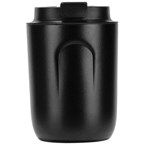 Tasse à café isotherme en acier inoxydable noir (1/5)