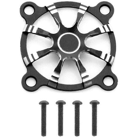 Grille de ventilation en alliage d'aluminium 30 x 30 mm pour moteur RC, noire (1/5)