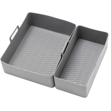 Plateau pour friteuse à air chaud, panier de cuisson pour four, gris (1/5)