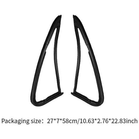 Ensemble de 2 joints d'étanchéité pour vitres de custode avant noires (1/5)