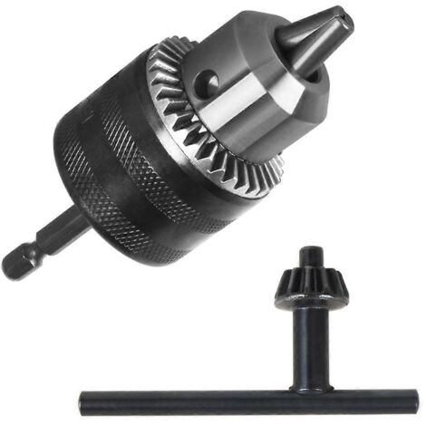 Adaptateur de mandrin de perçage 763198-1 3/8 pouce pour perceuse électrique, noir (1/5)