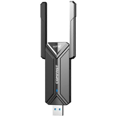 Adaptateur USB WiFi7 sans fil pour PC portable (noir) (1/5)