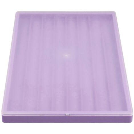 Boîte de rangement étanche pour touches de clavier avec couvercle, violette (1/5)