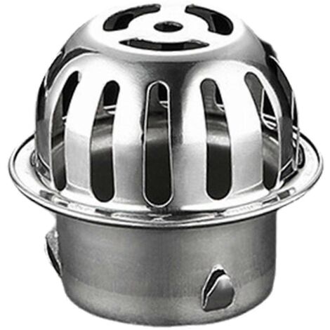 Grille anti-obstruction pour caniveaux de toit et de sol en acier inoxydable, diamètre 50 mm (1/5)