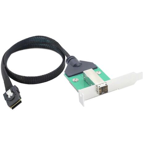 Adaptateur de câble SAS HD SFF-8644 femelle vers Mini SAS SFF-8087 36P mâle (voir illustration) (1/5)