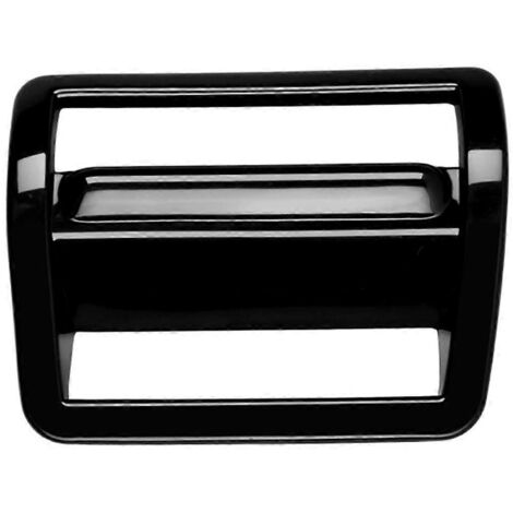 Cadre de bouton de réglage des phares pour voiture à conduite à droite, noir brillant (1/5)