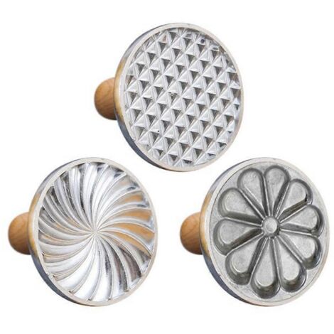Moule à biscuits avec manche en bois, moule à biscuits en forme de diamant (comme illustré) (1/5)