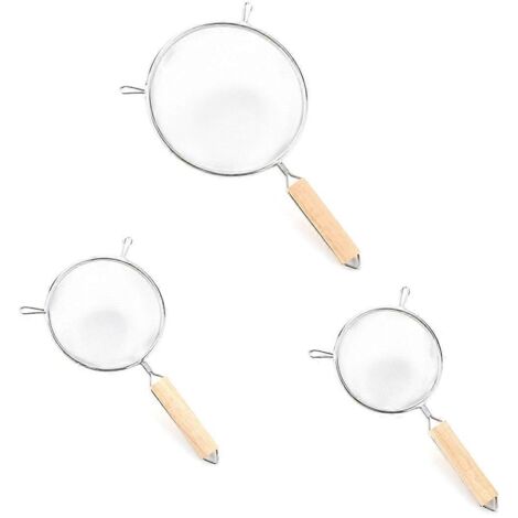 Tamis à farine en acier inoxydable pour la cuisine, filtre à jus de lait de soja (comme illustré) (1/5)