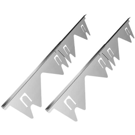 Lot de 2 couvercles de cuisinière en acier inoxydable, bouchon de remplissage, protection de cuisinière argentée (1/5)