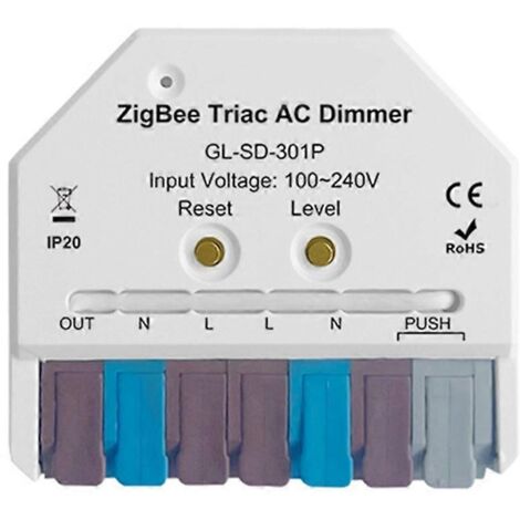 Interrupteur relais marche/arrêt sans fil ZigBee 3.0, alimentation CA/CC (voir illustration) (1/5)