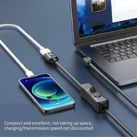 Câble d'extension USB 3.0 pour transfert de données, mâle vers femelle, vers la gauche (1/5)