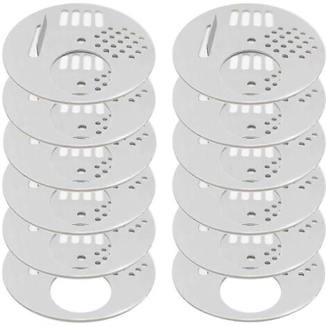 Lot de 12 portes d'entrée pour ruches, disque d'entrée argenté (1/5)
