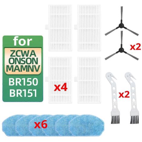 Filtre à brosse latérale pour balayeuses BR150 BR151 (voir illustration) (1/5)