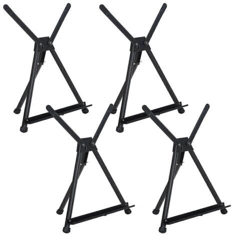 Lot de 4 chevalets de table en métal pour peinture et présentation. (1/5)