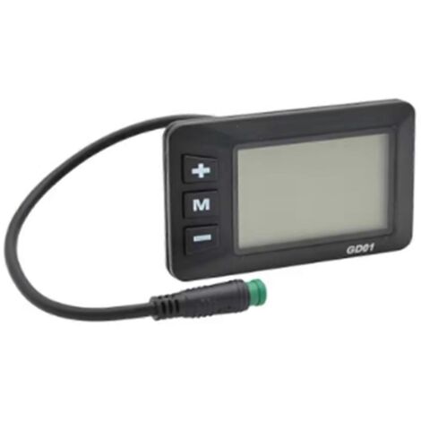 Écran LCD GD01 pour vélo électrique, étanche, compatible avec plusieurs tensions, noir (1/5)