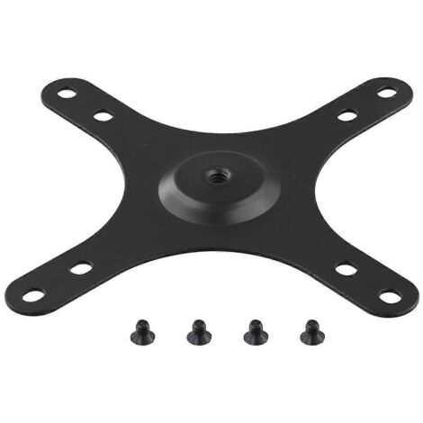 Plaque de fixation pour moniteur portable avec vis 1/4 pouce, noire (1/5)