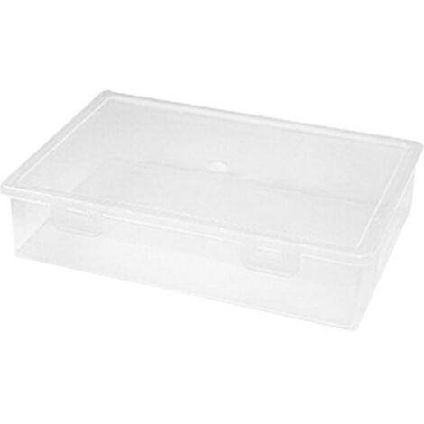 Organiseur de dossiers Boîte de rangement carrée transparente Boîtes de rangement A4 (1/5)