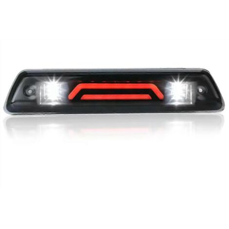 Troisième feu stop à LED rouge et blanc fumé, comme illustré (1/5)
