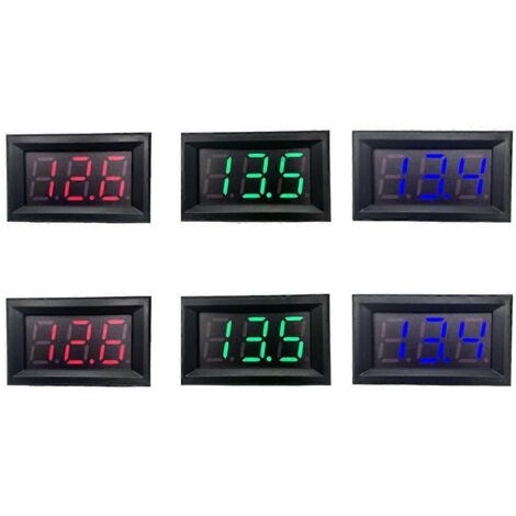 Voltmètre numérique à affichage LED à deux fils, 70 V CA - 500 VA (illustré) (1/5)