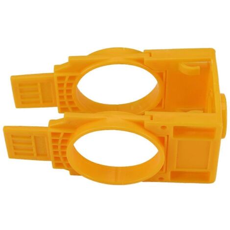 Kit d'installation de serrure de porte améliorée, kit de perçage pour porte, orange (1/5)