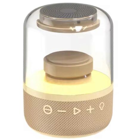 Lecteur de musique numérique, enceintes Bluetooth avec caisson de basses, couleur kaki (voir photo) (1/5)