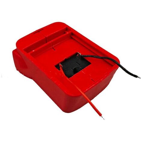 Adaptateur de connecteur de montage d'alimentation pour batterie Li-Ion rouge (1/5)