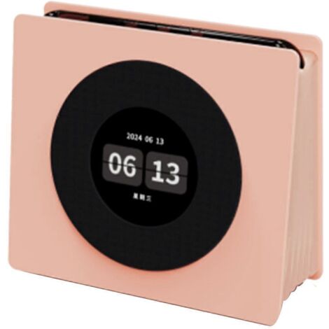 Machine à sons Bluetooth, 8 sons apaisants, horloge numérique rétro, piles AA illustrées (1/5)