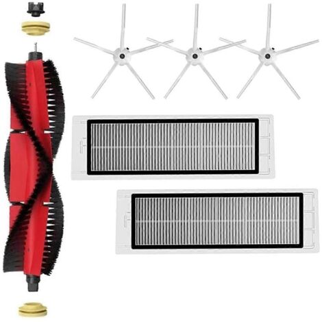 Compatible avec les modèles SDJQR01RR et SDJQR02RR, filtre à brosse latéral principal (voir illustration). (1/5)