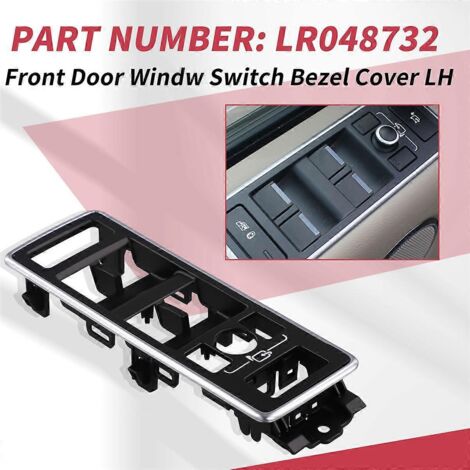 Cache-interrupteur de lève-vitre de porte avant gauche LR048732 pour voiture, noir (1/5)