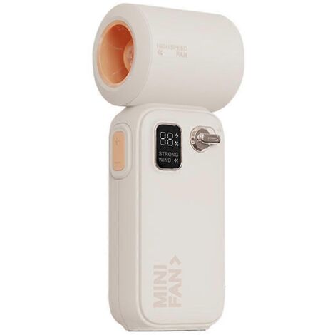 Ventilateur turbo portable haute vitesse, 100 vitesses de vent réglables, abricots (comme illustré) (1/5)