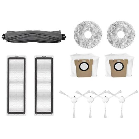 Accessoires pour robot : brosse latérale principale, filtre HEPA, chiffon de nettoyage (voir illustration) (1/5)