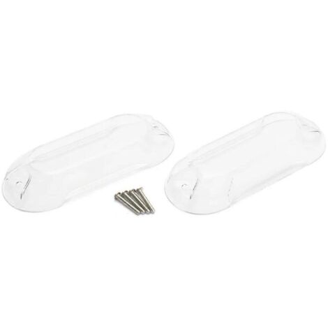 Grille de protection pour feu auxiliaire de moto transparente (1/5)