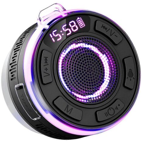 Enceinte Bluetooth sans fil noire (1/5)