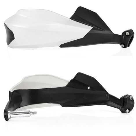 Protège-mains de moto, protège-guidon blanc (1/5)
