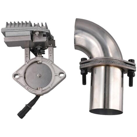 Soupape de coupure d'échappement électrique avec tuyaux à brides 63 mm (2,5 pouces) (1/5)