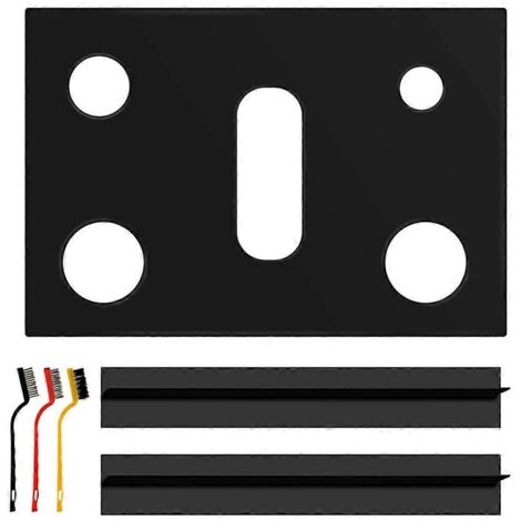 Housse de protection pour plaque de cuisson à gaz, réutilisable, noire (1/5)