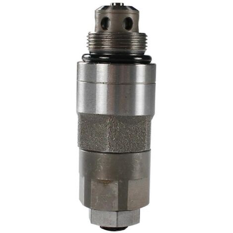 Soupape de décharge YN22V00002F1, soupape d'aspiration pour pelle hydraulique Kobelco, gris argenté (1/5)