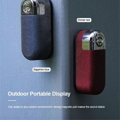 Lecteur de musique sans fil TWS avec support de téléphone NFC rouge (1/5)