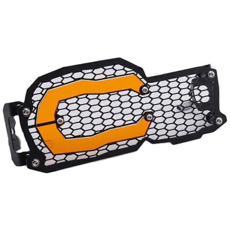 Grille de protection de phare de moto orange (voir photo) (1/5)