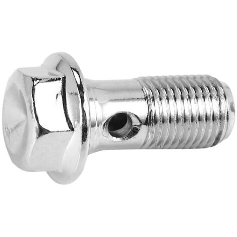 2x Vis de frein de moto en acier inoxydable M10 x 1,0 mm, maître-cylindre d'étrier, argent (1/5)