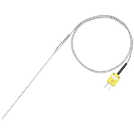 Sonde de température pour compteur -50 à 1100 °C, câble de 1 m (3,3 pi) 1 x 150 mm (voir illustration) (1/5)